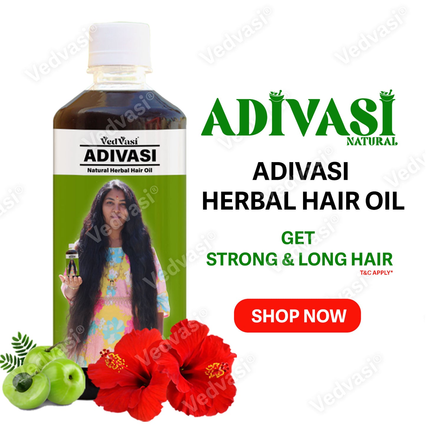 Adivasi Natural Herbal Hair Oil | Say Good Bye To Your Hair Problems| Get Strong & Long Hair